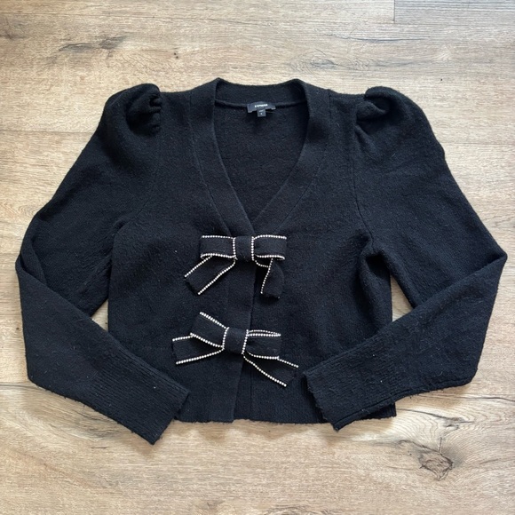 Express Rhinestone Bow Cardigan’s - Picture 2 of 4